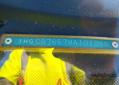 1991 Honda Accord Lx/Ex from USA, damaged, VIN 1HGCB7657MA101086